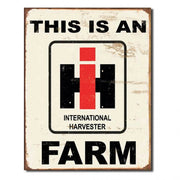This an International Harvester (IH) Farm Metal Sign Reproduction 32cm x 41cm - MSI1279