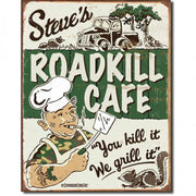 Steve's Roadkill Café Metal Sign Reproduction 32cm x 41cm - MSI1416