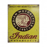 Indian Motorcycles Since 1901 Americas First Motorcycle Metal Sign 32cm x 41cm - MSI1934