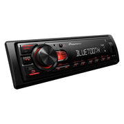 Pioneer MVH-S235BT Single DIN Mechless Media Receiver with Bluetooth and Front USB Input - MVHS235BT