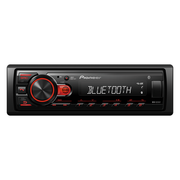 Pioneer MVH-S235BT Single DIN Mechless Media Receiver with Bluetooth and Front USB Input - MVHS235BT