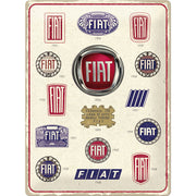 Nostalgic Art 30 x 40cm Metal Sign Fiat Logo Evolution 23297 - 5123297