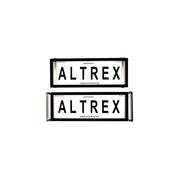 Altrex Superior 6 Figure Black Clear Number Plate Protectors - without Lines - NPP6C