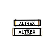 Altrex Superior Premium Black Clear Number Plate Protectors - without Lines - NPP6PC