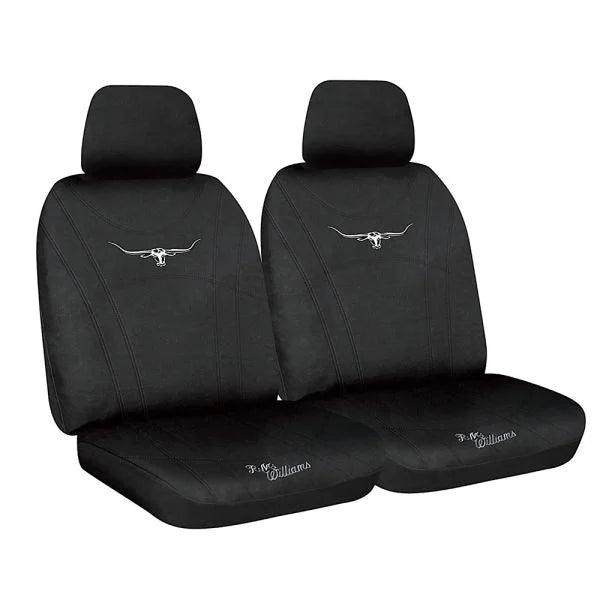RM Williams Neoprene Front Seat Covers Black with Black Stitching Size 30 - NPRMWBX-BLK30