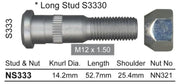 Nice Wheel Stud & Nut Set - NS333
