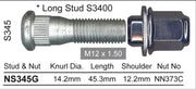 Nice Wheel Stud & Nut Set - NS340G