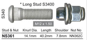 Nice Wheel Stud & Nut Set - NS361