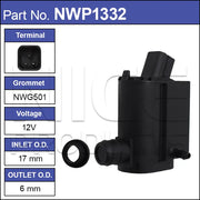 Nice Windscreen Washer Pump - NWP1332