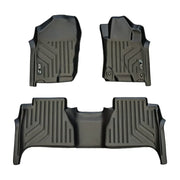Maxliner Nissan Navara 2015-2021 MaxPro Floor Mats (Row 1 & 2) - NAVARA 15-21 R12 (Pickup Only)