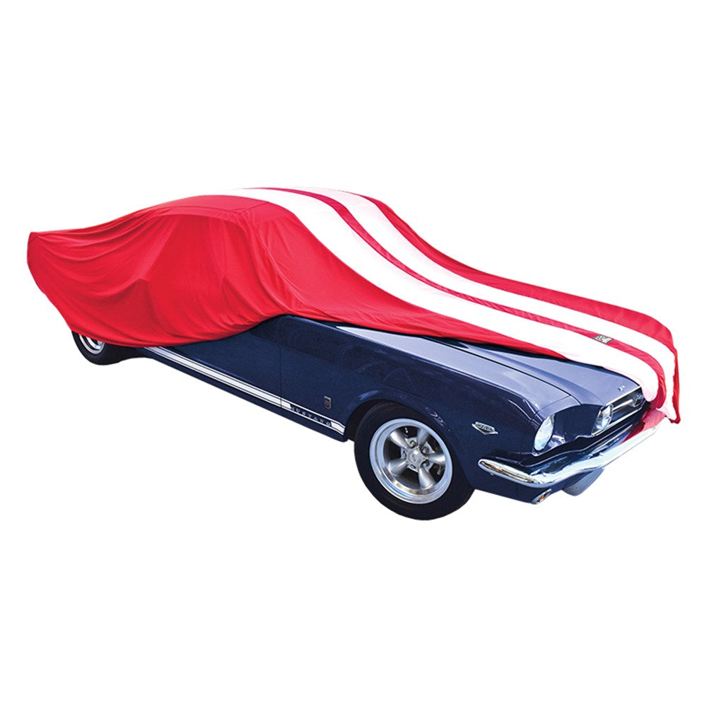 PCCovers Show Car Cover Medium - Red & White - PC40170M-R/W