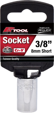 PKTool 3/8 inch Dr 8mm Socket Short - PT10408 (Pickup Only)
