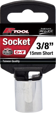 PKTool 3/8 inch Dr 15mm Socket Short - PT10415 (Pickup Only)