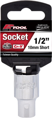 PKTool 1/2 inch Dr 10mm Short Socket - PT10610 (Pickup Only)
