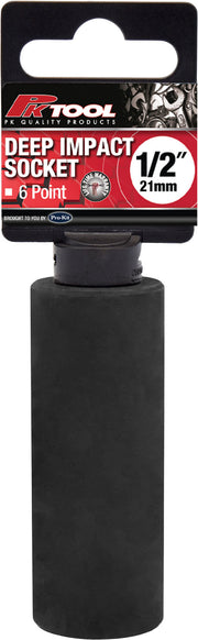 PKTool 21mm 1/2 inch Dr Deep Impact Socket - PT11321 (Pickup Only)