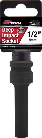 PKTool 8mm 12PT 1/2 inch Dr Deep Impact Socket - PT11352 (Pickup Only)