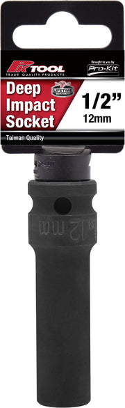 PKTool 12mm 12PT 1/2 inch Dr Deep Impact Socket - PT11356 (Pickup Only)