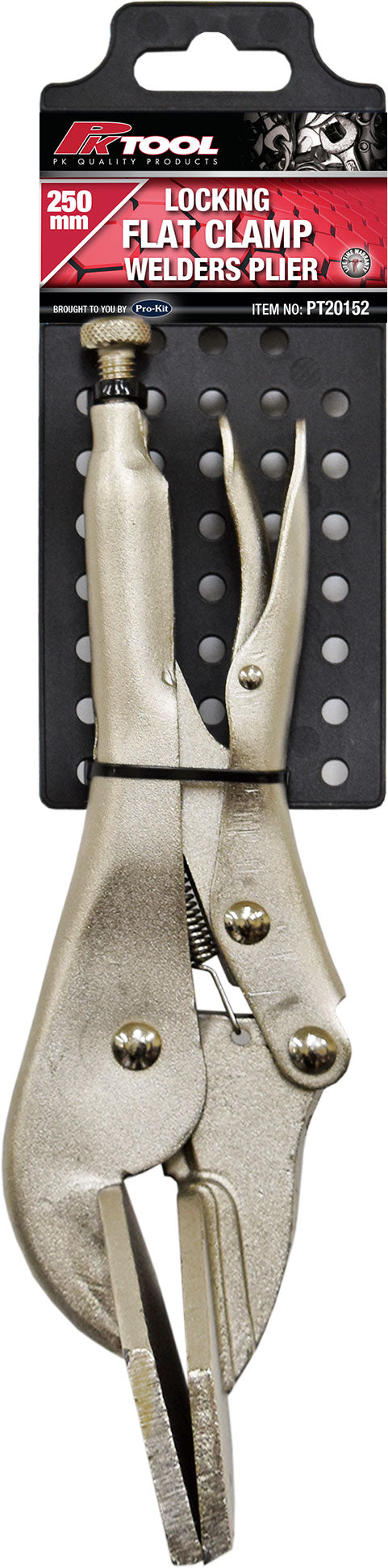 PKTool 250mm Locking Flat Clamp Welders Plier - PT20152 (Pickup Only)