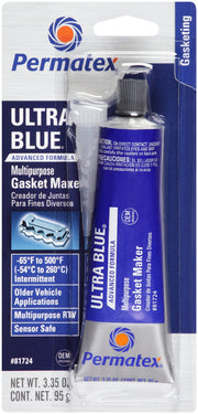 Permatex Ultra Blue Sensor Safe RTV Silicone Gasket Maker 95G - 81724