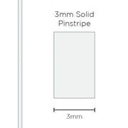 SAAS 3mm Pinstripe, Solid White (10m) - 1102