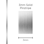 SAAS 3mm Pinstripe, Solid Silver (10m) - 1107
