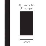SAAS 12mm Pinstripe, Solid Black (10m) - 11401