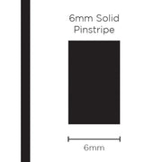 SAAS 6mm Pinstripe, Solid Black (10m) - 1201