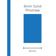SAAS 6mm Pinstripe, Solid Medium Blue (10m) - 1204
