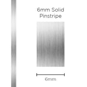 SAAS 6mm Pinstripe, Solid Silver (10m) - 1207