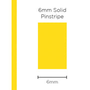 SAAS 6mm Pinstripe, Solid Yellow (10m) - 1217