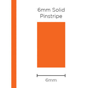 SAAS 6mm Pinstripe, Solid Orange (10m) - 1218