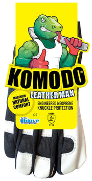 Komodo Pair of Leather Man Gloves - Large - 634803