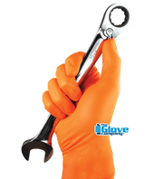 TGC Orange Rocket Nitrile Disposable Glove 100Pk Size L 130033