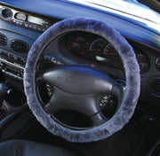 PCCovers 38cm Steering Wheel Cover - Sheepskin - Charcoal - RG2449CH (Pickup Only)