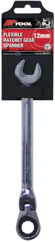 PKTool Spanner - 12mm Flexible Gear Open End Spanner - RG7590 (Pickup Only)