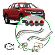 SAAS Ford Ranger/Mazda BT50 3.2L Intercooler Polished Alloy Pipe Full Kit 2011 - 2022 - SAH2101-KIT