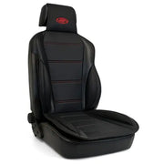 SAAS Seat Sports Cushion Pu Black Large With Logo - SC6012
