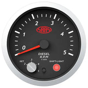SAAS Tachometer Diesel 0-5K Shiftlight 80mm (3 1/8