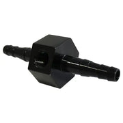 SAAS Inline Gauge Adaptor 5/16 - 3/8 Black Billet 1/8