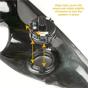SAAS Gauge Pillar Pod to suit Ford Ranger PY 2022 - On Charcoal Painted - SGP2104SC