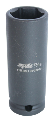 SP Tools 1/2 inch Dr Deep Impact Sockets - 6pt SAE - Individual, Size: 1/2 inch  - SP23855