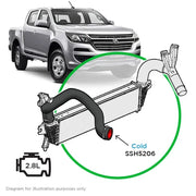 SAAS Holden Colorado RG 2.8L MY15 147KW CTDI Silicone Intercooler Cold Pipe - SSH5206