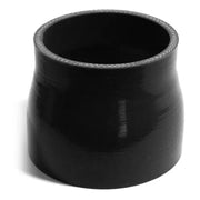SAAS Straight 4 Ply Silicone Reducer 76mm x 82mm x 76mm Black - SSH768276
