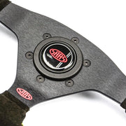 SAAS Steering Wheel Suede Racing 12.6 inch / 320mm Indicator Rounded Grip - SW34320S