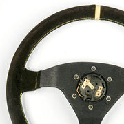 SAAS Steering Wheel Suede Racing 12.6 inch / 320mm Indicator Rounded Grip - SW34320S