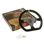 SAAS Steering Wheel Suede Racing 12.6 inch / 320mm Indicator Rounded Grip - SW34320S