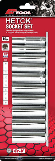 PKTool Socket Set - 10 Piece 3/8