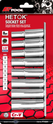 PKTool Socket Set - 8 Piece 1/2