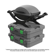 TRED GT Storage Box 25L - Shallow - Grey with Green - T54SBSG