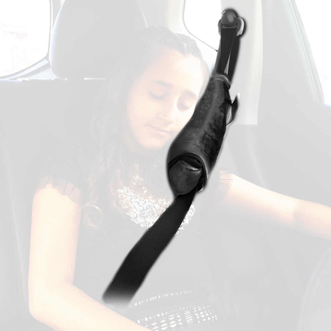 MyCar Universal Seat Belt Cover Buddy - Black - SBPCH04